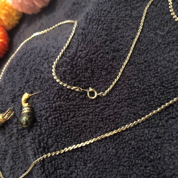 Brighton silver/gold onyx ball jewelry set - Picture 8 of 15